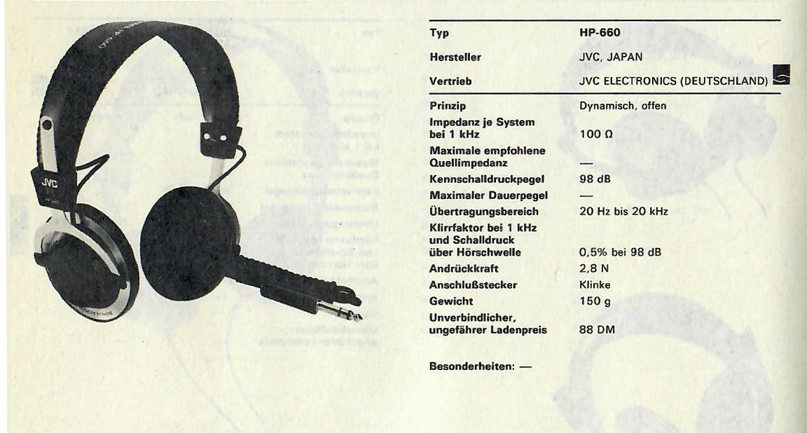 JVC HP660 HifiWiki