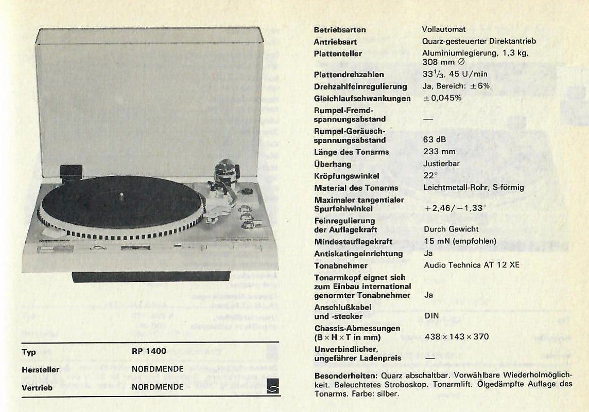 Nordmende pa 1050 схема
