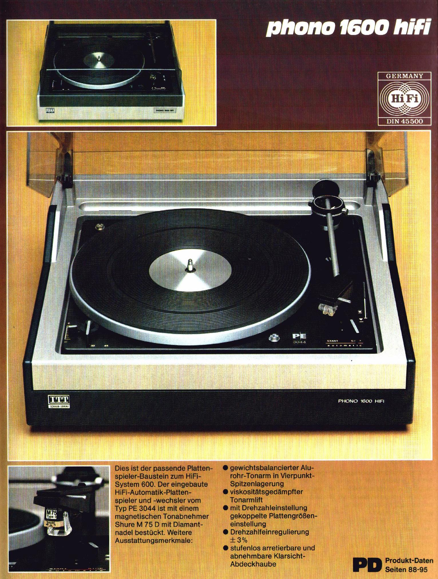 ITT 1600 HiFi | Hifi-Wiki