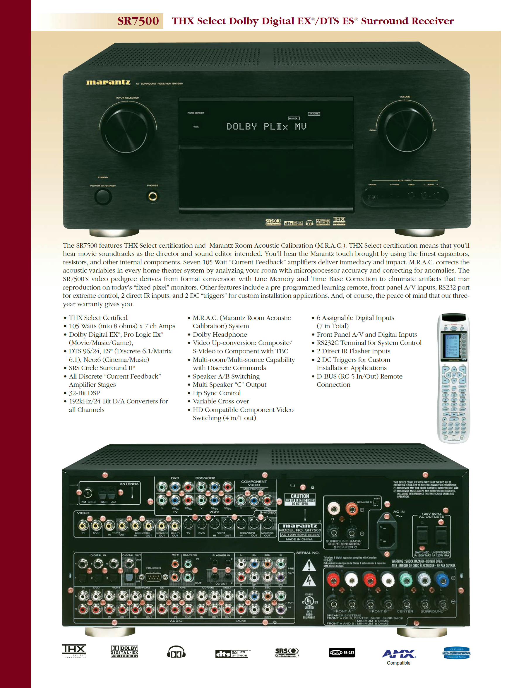 Marantz SR 7500 HifiWiki