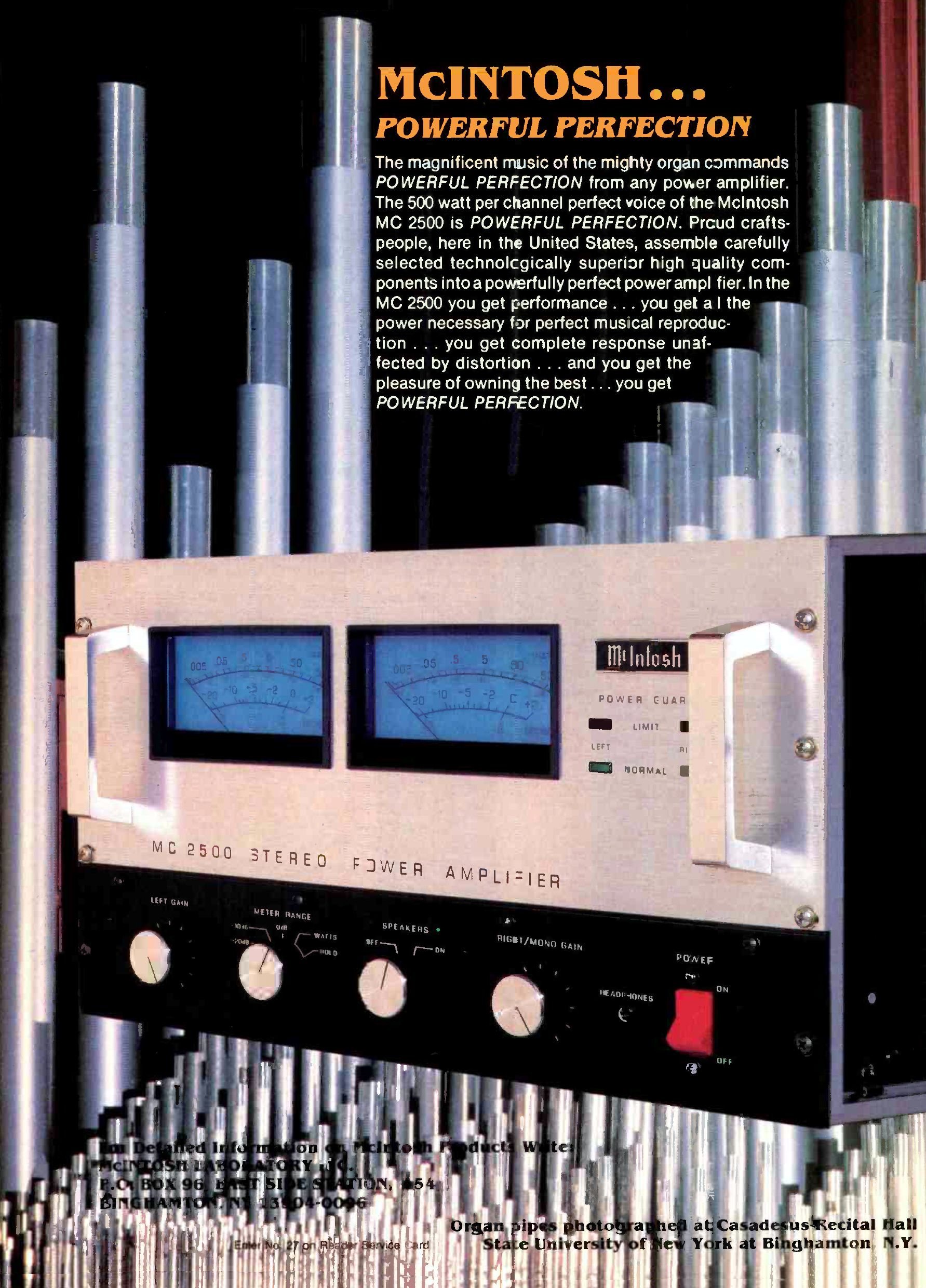 McIntosh MC 2500 HifiWiki