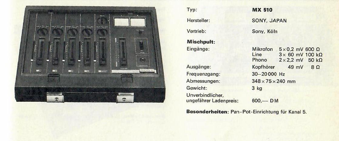 Sony MX-510 | Hifi-Wiki