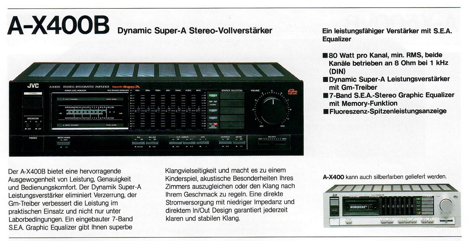 Схема усилителя jvc a x400