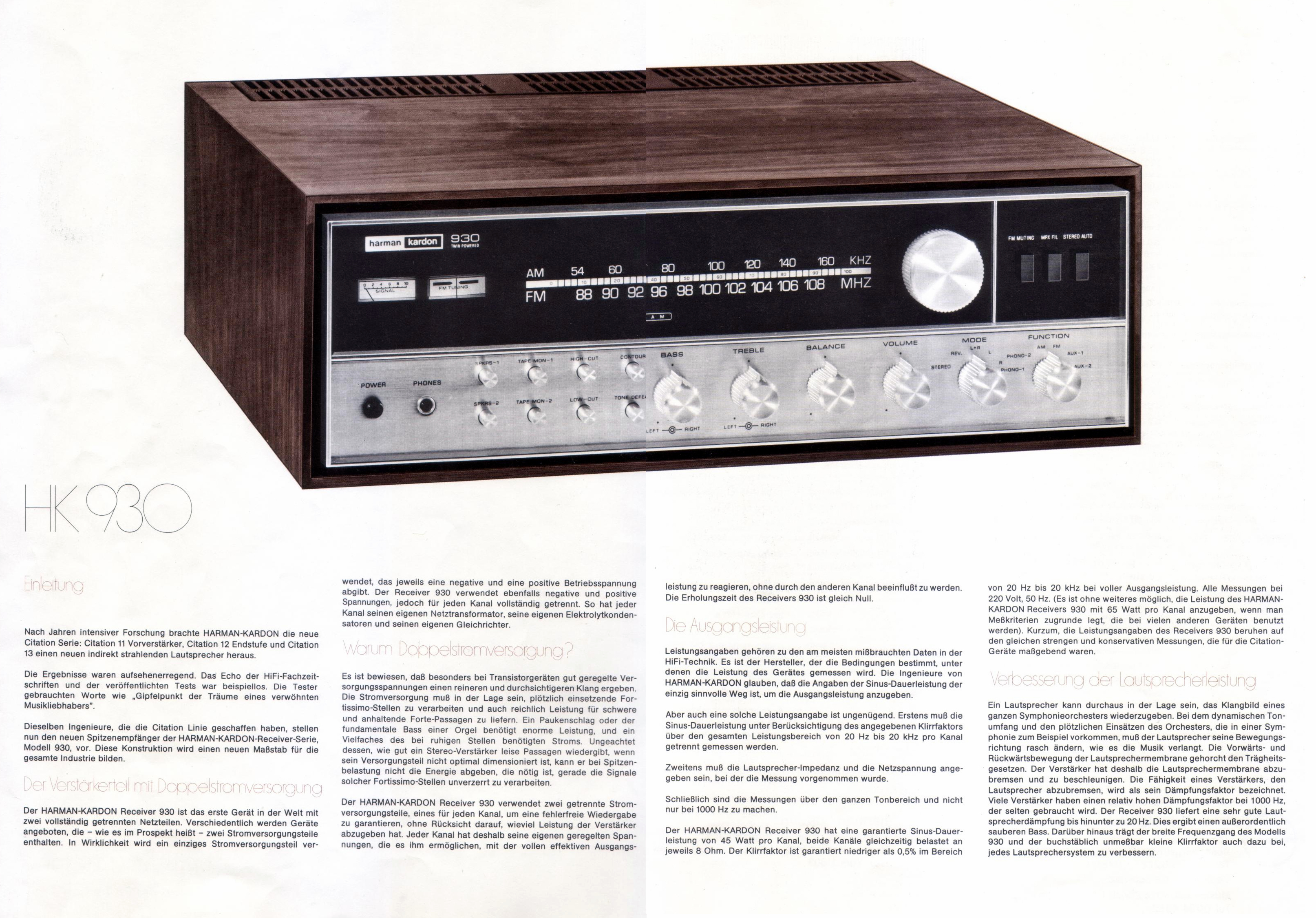 Harman/Kardon hk 930 HifiWiki