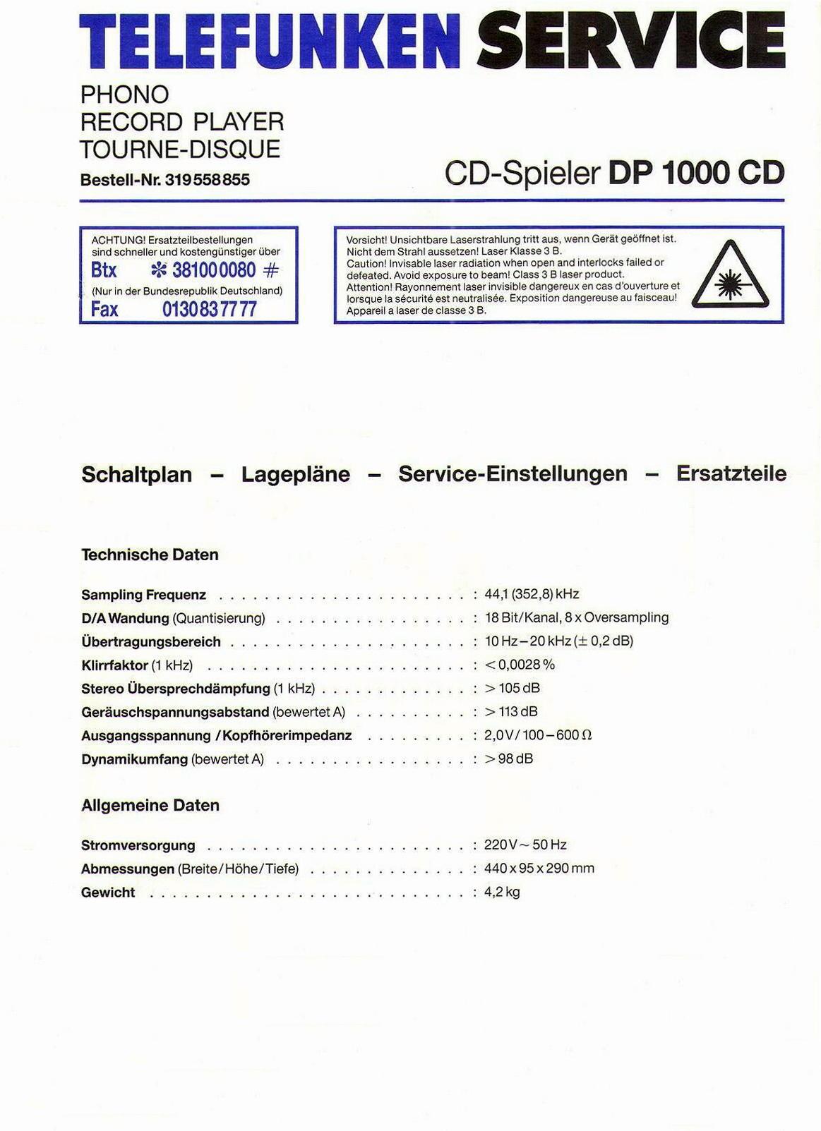 Telefunken DP-1000 CD-Daten-1992.jpg