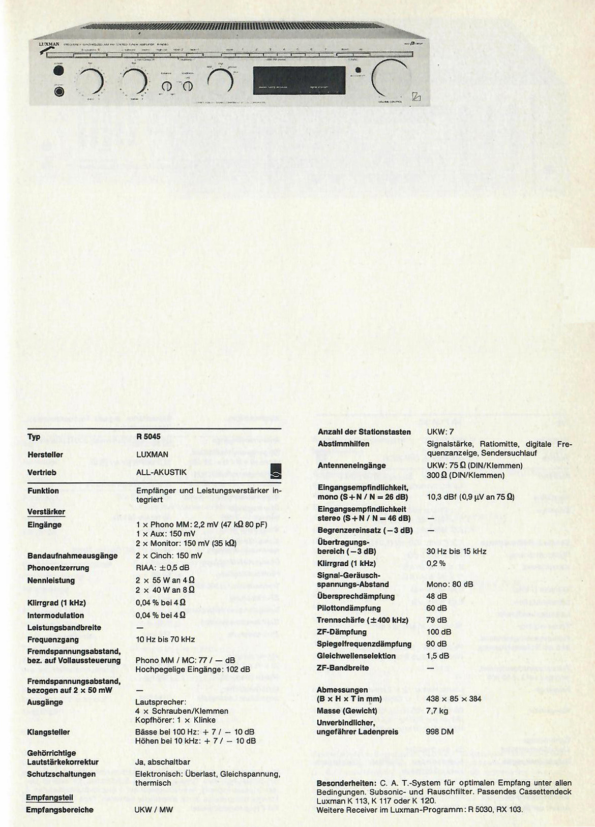Luxman R-5045 | Hifi-Wiki