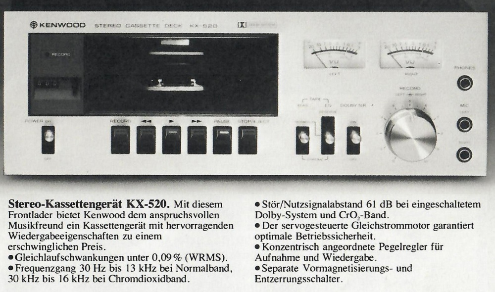Kenwood KX-520 | Hifi-Wiki
